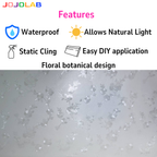 Spring Floral Pattern Window Film