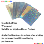 A4 Holographic Inkjet Printable Vinyl Sticker Paper