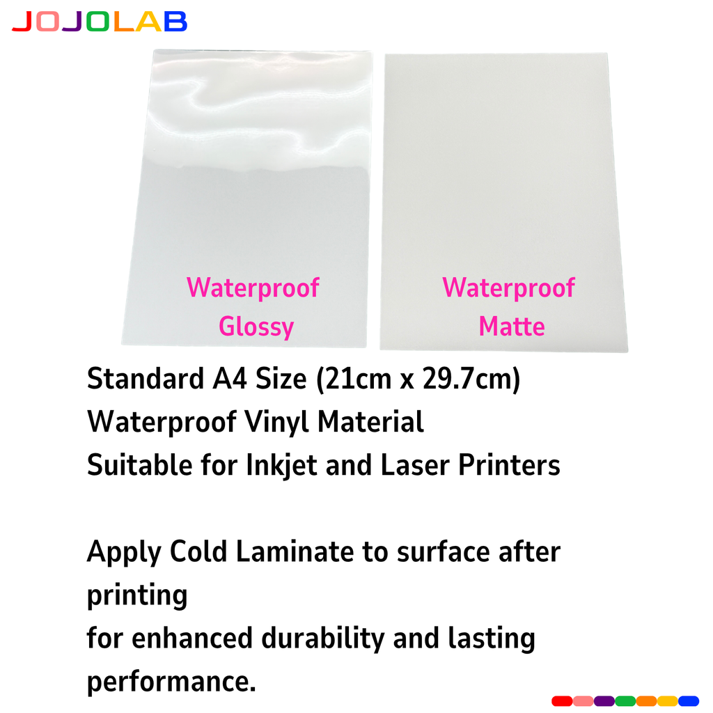 A4 Inkjet Printable Vinyl Sticker Paper
