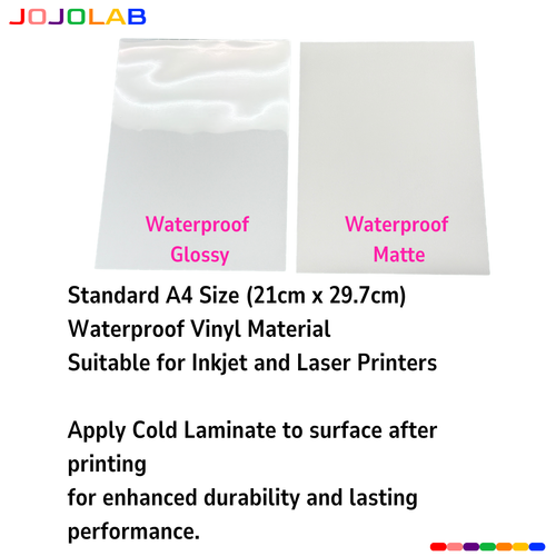 A4 Inkjet Printable Vinyl Sticker Paper