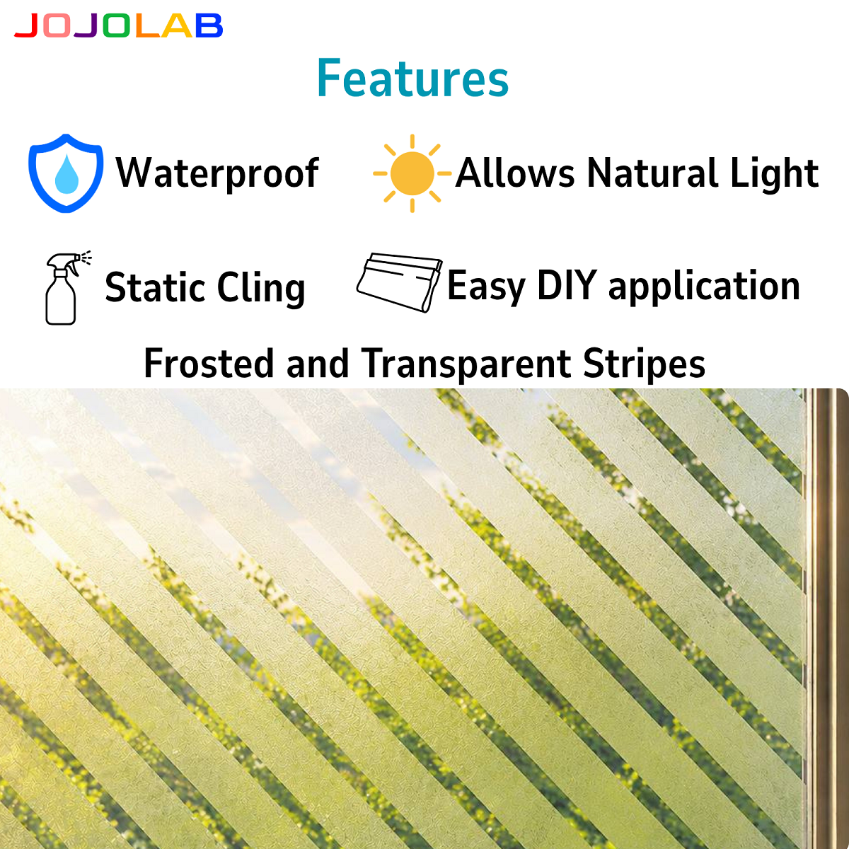 Urban Flow Striped Pattern Window Film
