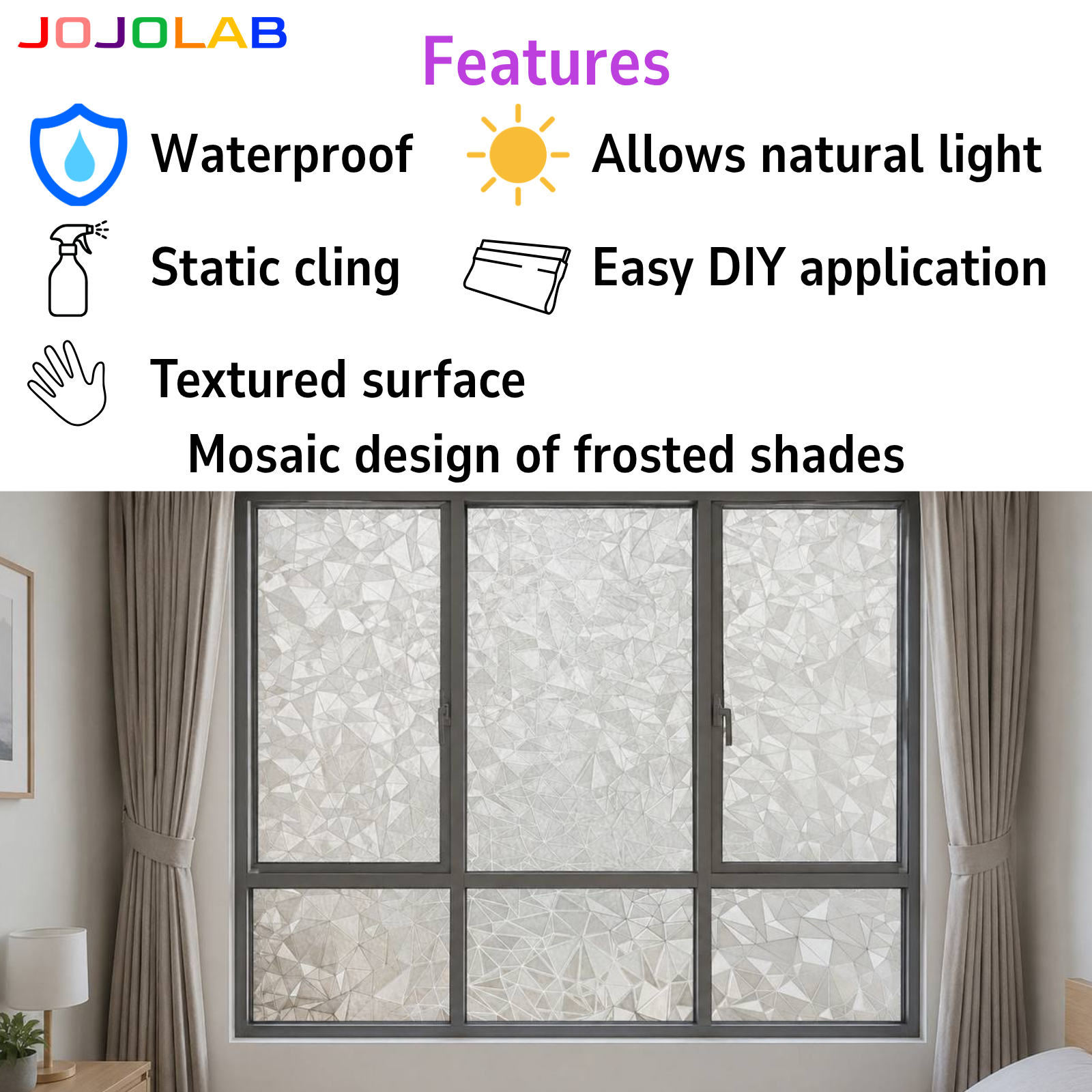Mirage Design Frosted Window Film