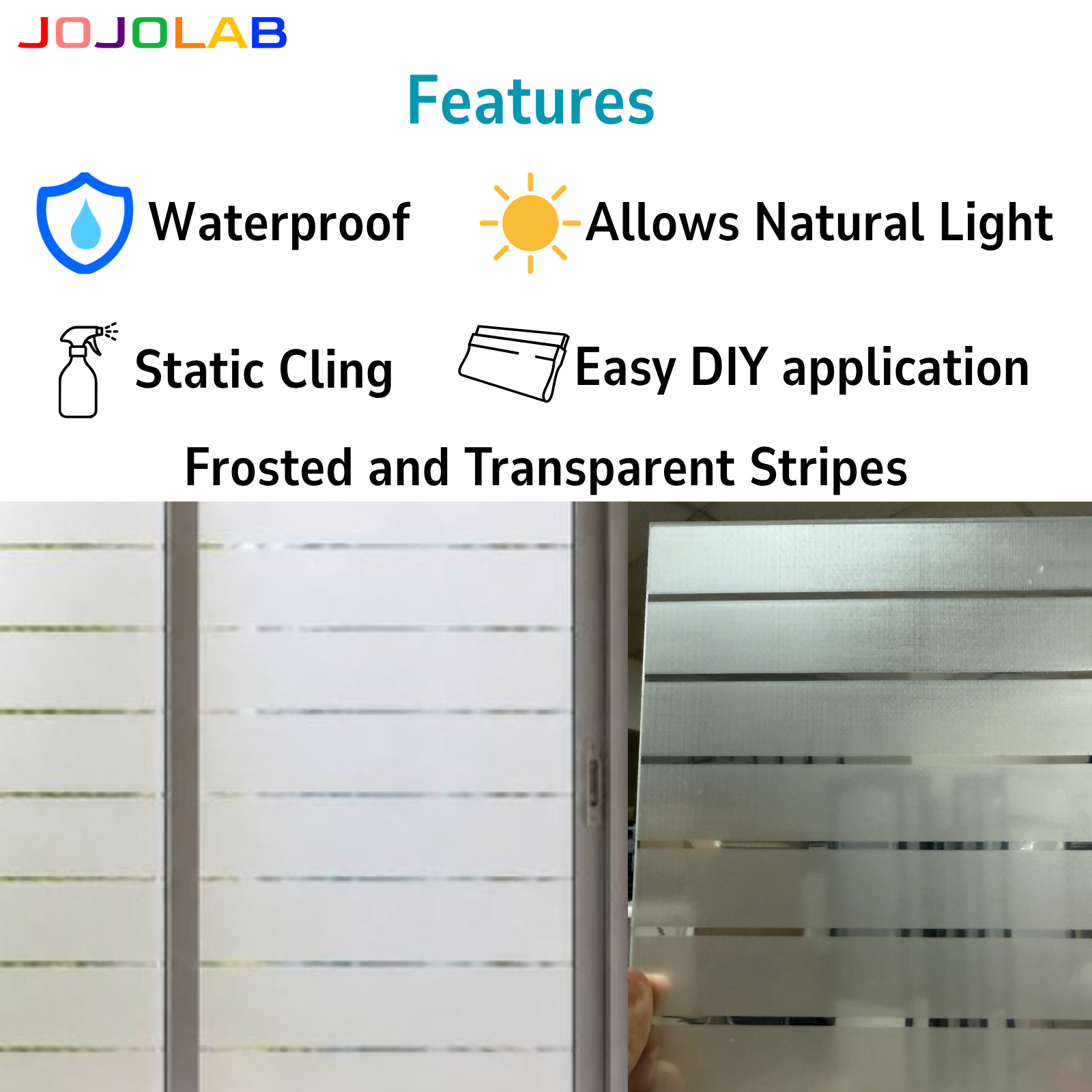 Horizon Striped Pattern Window Film