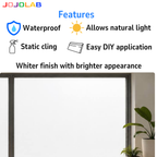 White Frosted Privacy Window Film