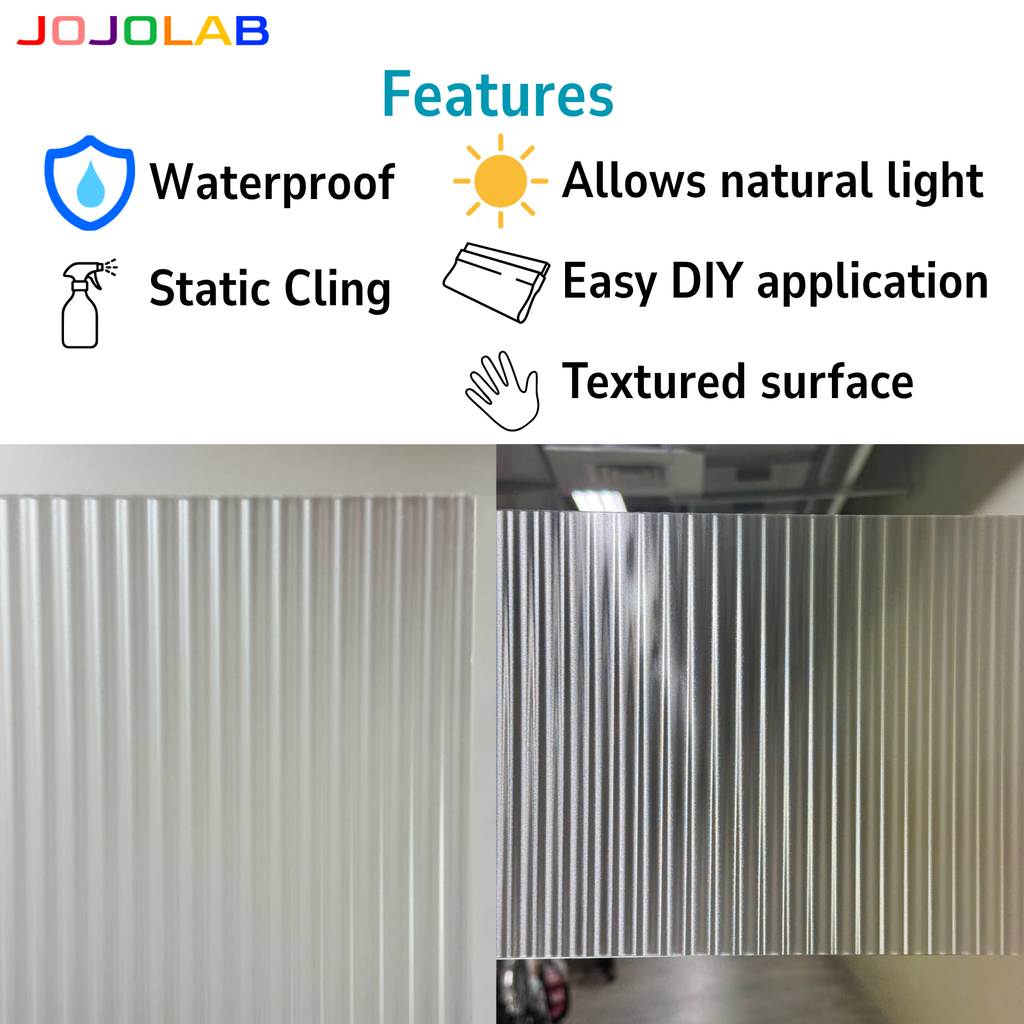 Medium Ripples Privacy Reeded Window Film
