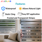 Contour Stripes Pattern Window Film