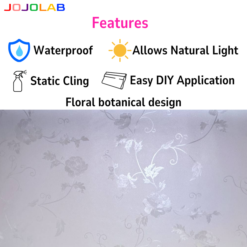 Royal Bloom Floral Pattern Window Film