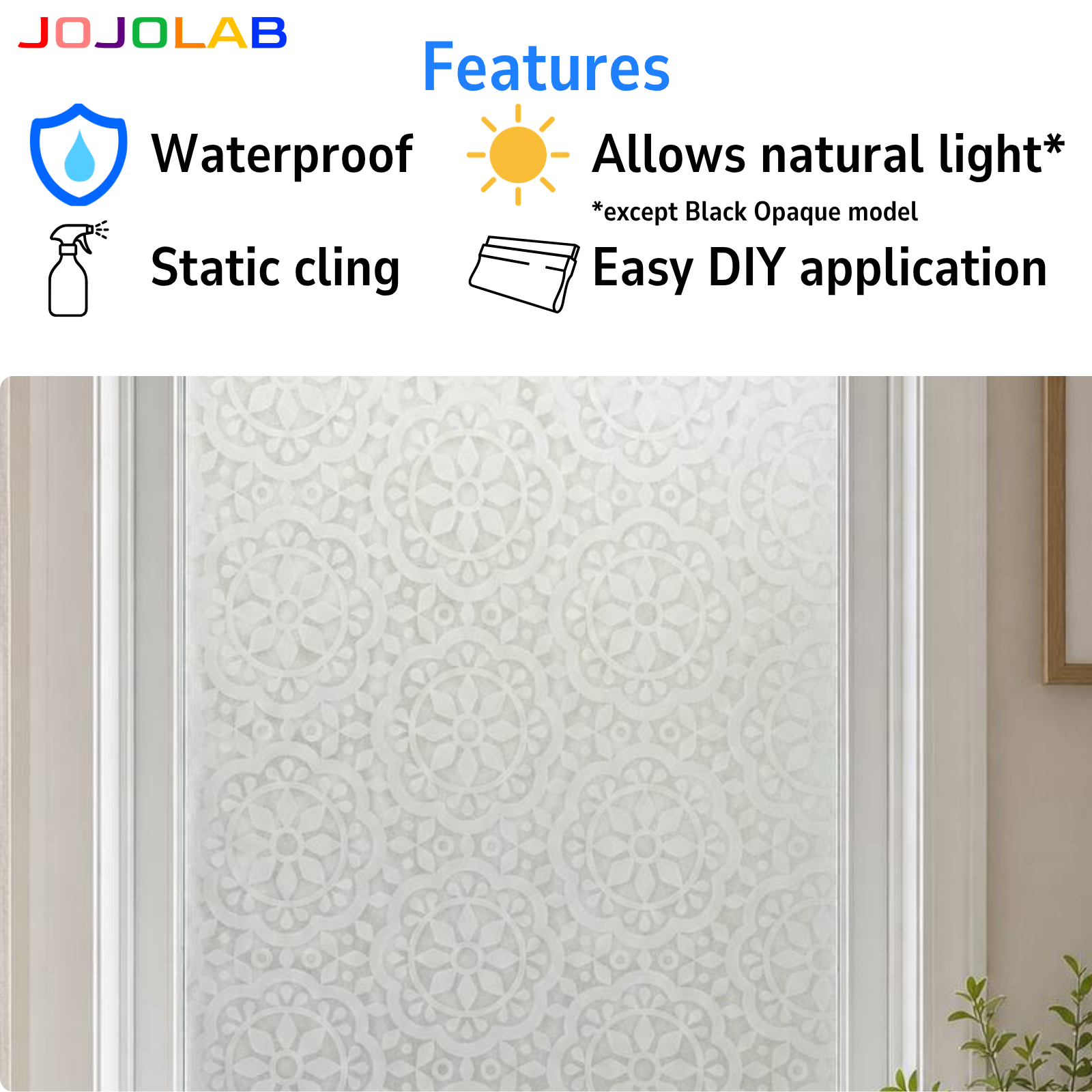Frosted Privacy Window Film