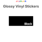 Coloured Glossy Vinyl Stickers 10 Sheets