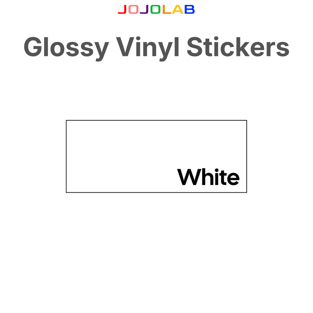 Coloured Glossy Vinyl Stickers 10 Sheets