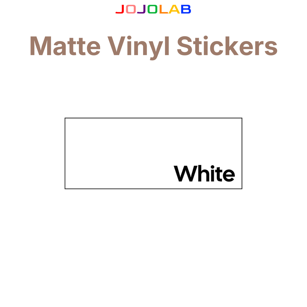 Coloured Matte Vinyl Stickers 10 Sheets