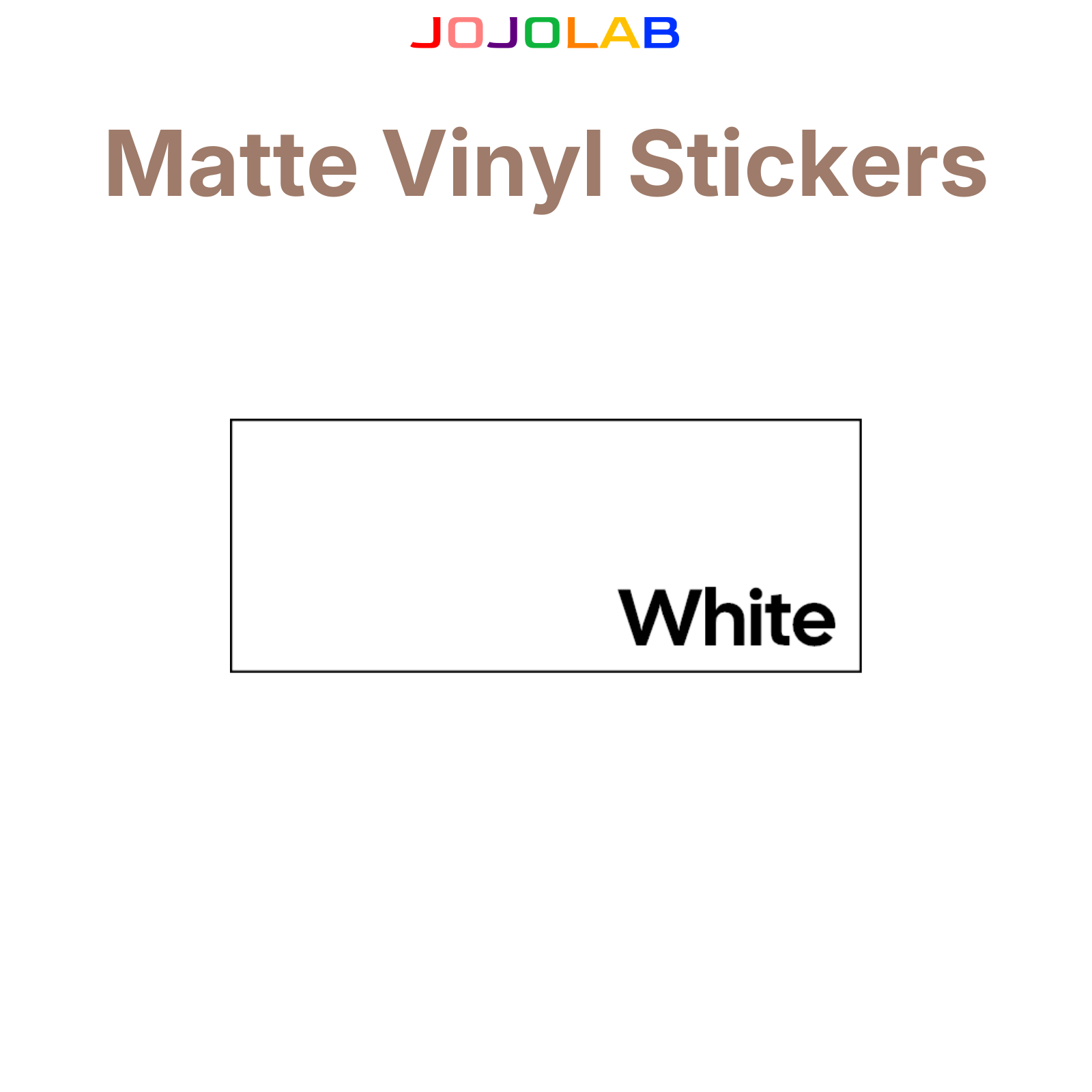 Coloured Matte Vinyl Stickers 10 Sheets