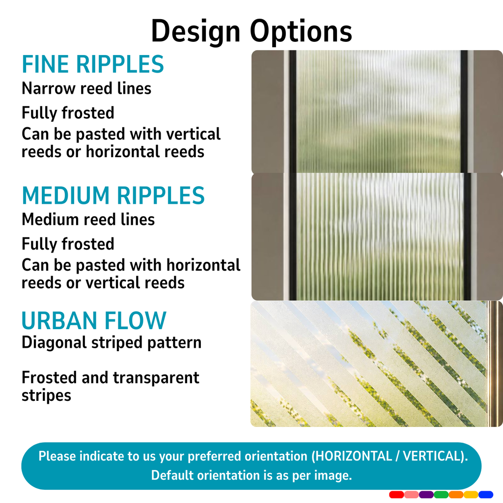 Stripes Design Patterned Window Films