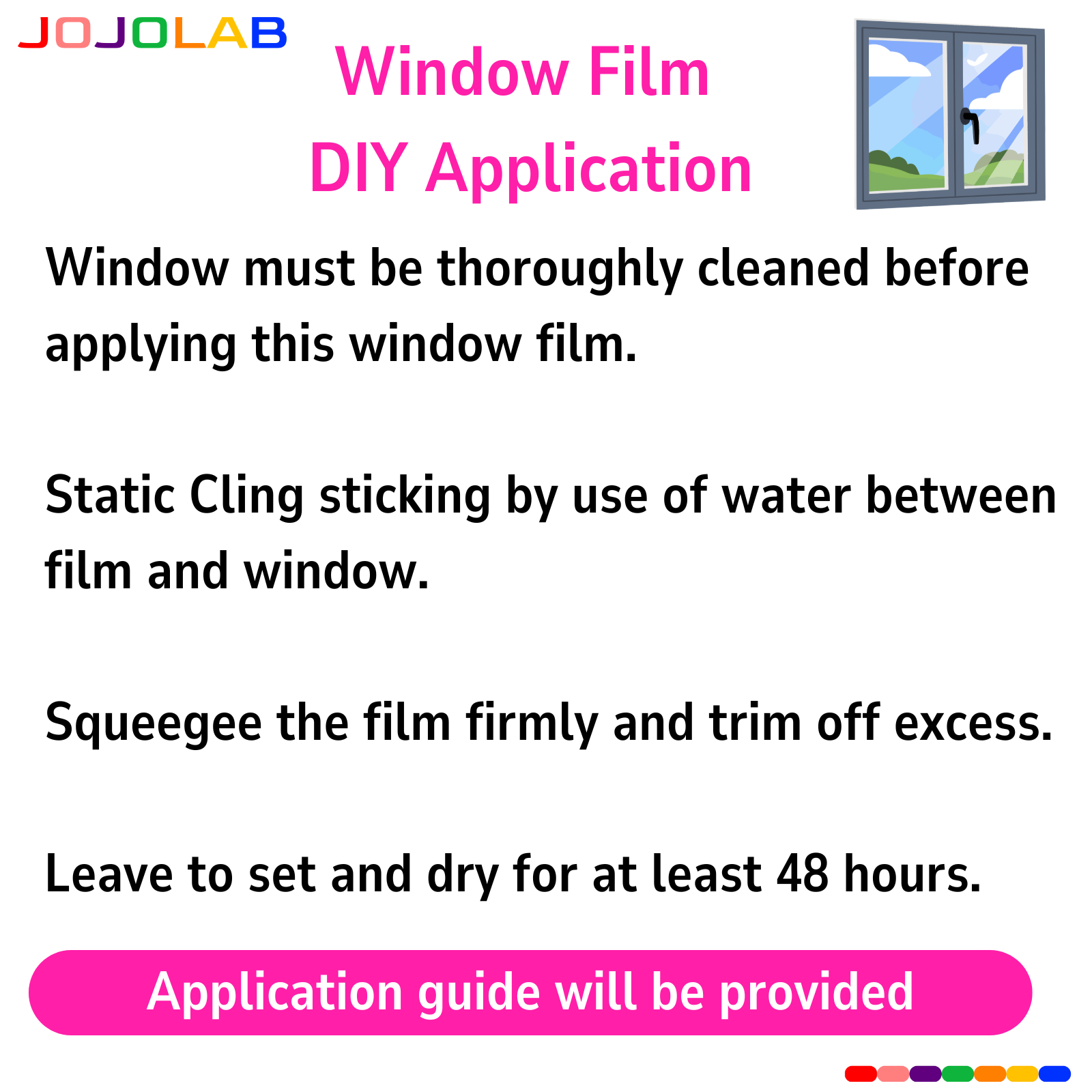 Spring Floral Pattern Window Film