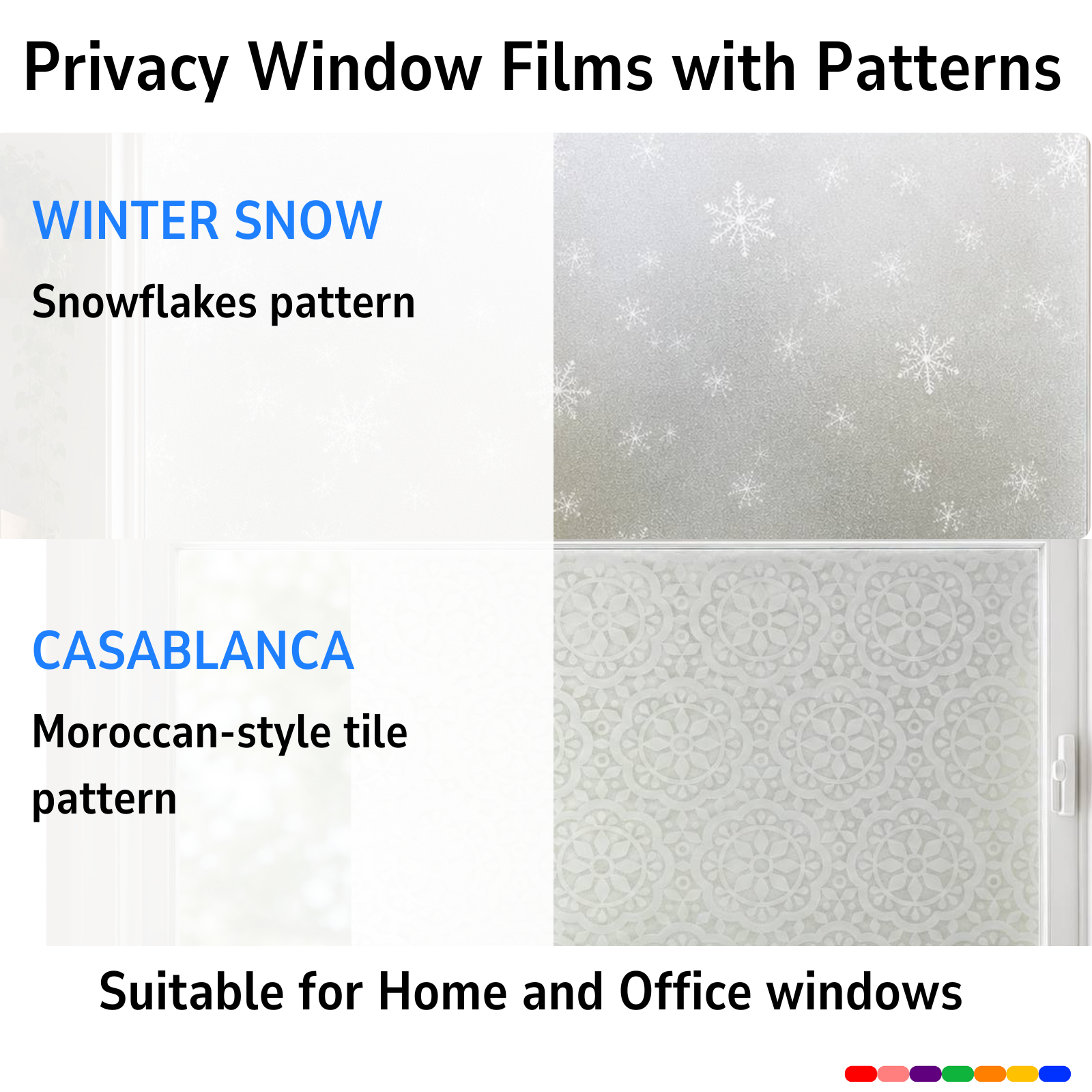 Frosted Privacy Window Film