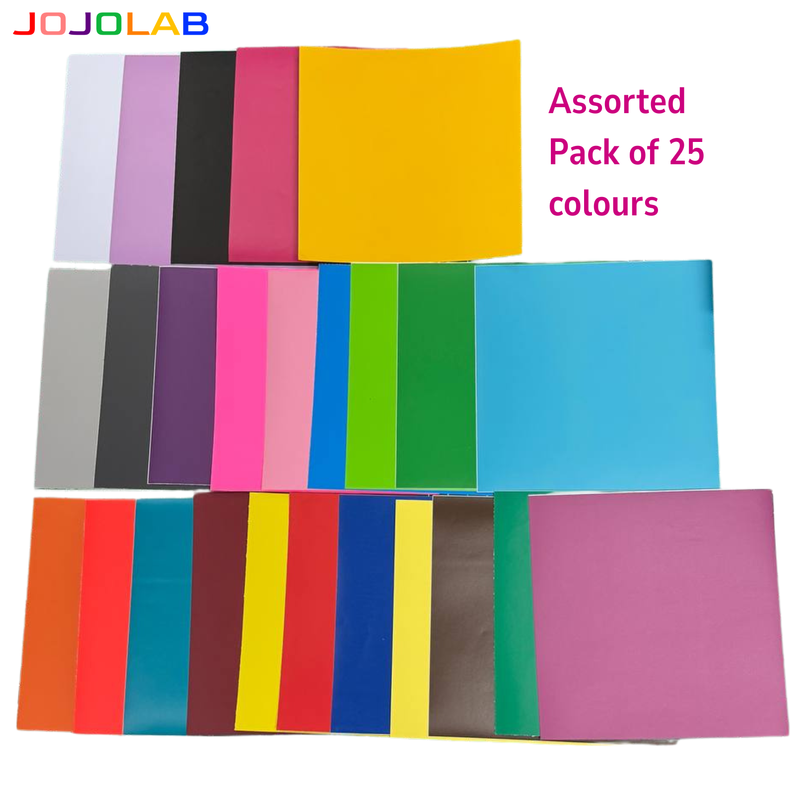Assorted Colours Vinyl Stickers Glossy Matte 25 Sheets
