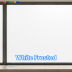 White Frosted Privacy Window Film
