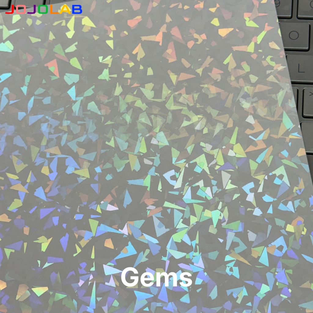 A4 Holographic Cold Laminate Sticker Sheet