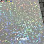 A4 Holographic Cold Laminate Sticker Sheet