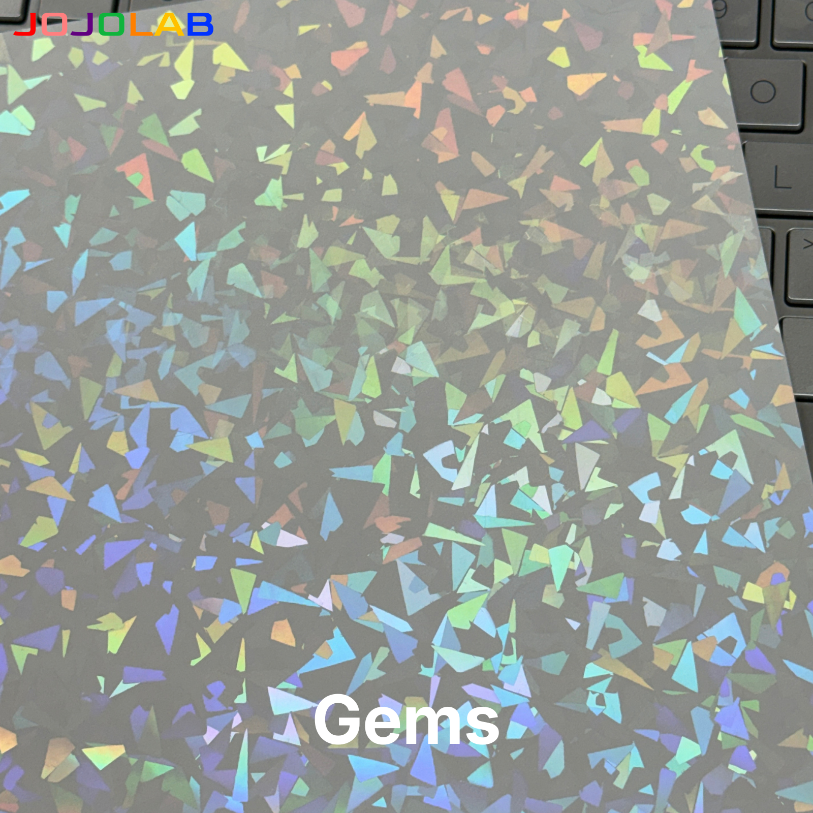 A4 Holographic Cold Laminate Sticker Sheet