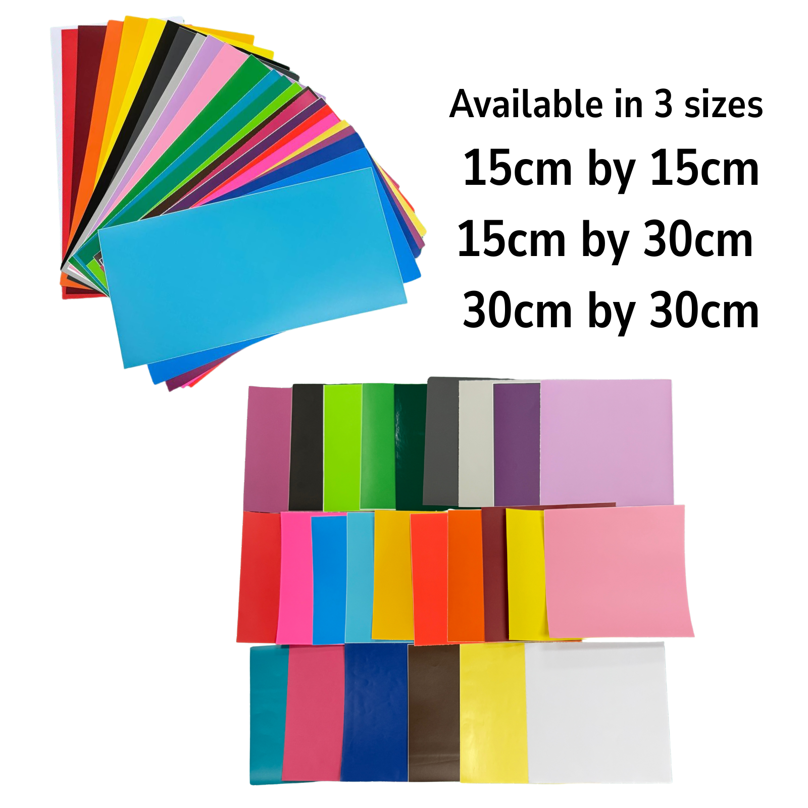 Coloured Glossy Vinyl Stickers 10 Sheets