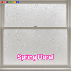 Spring Floral Pattern Window Film