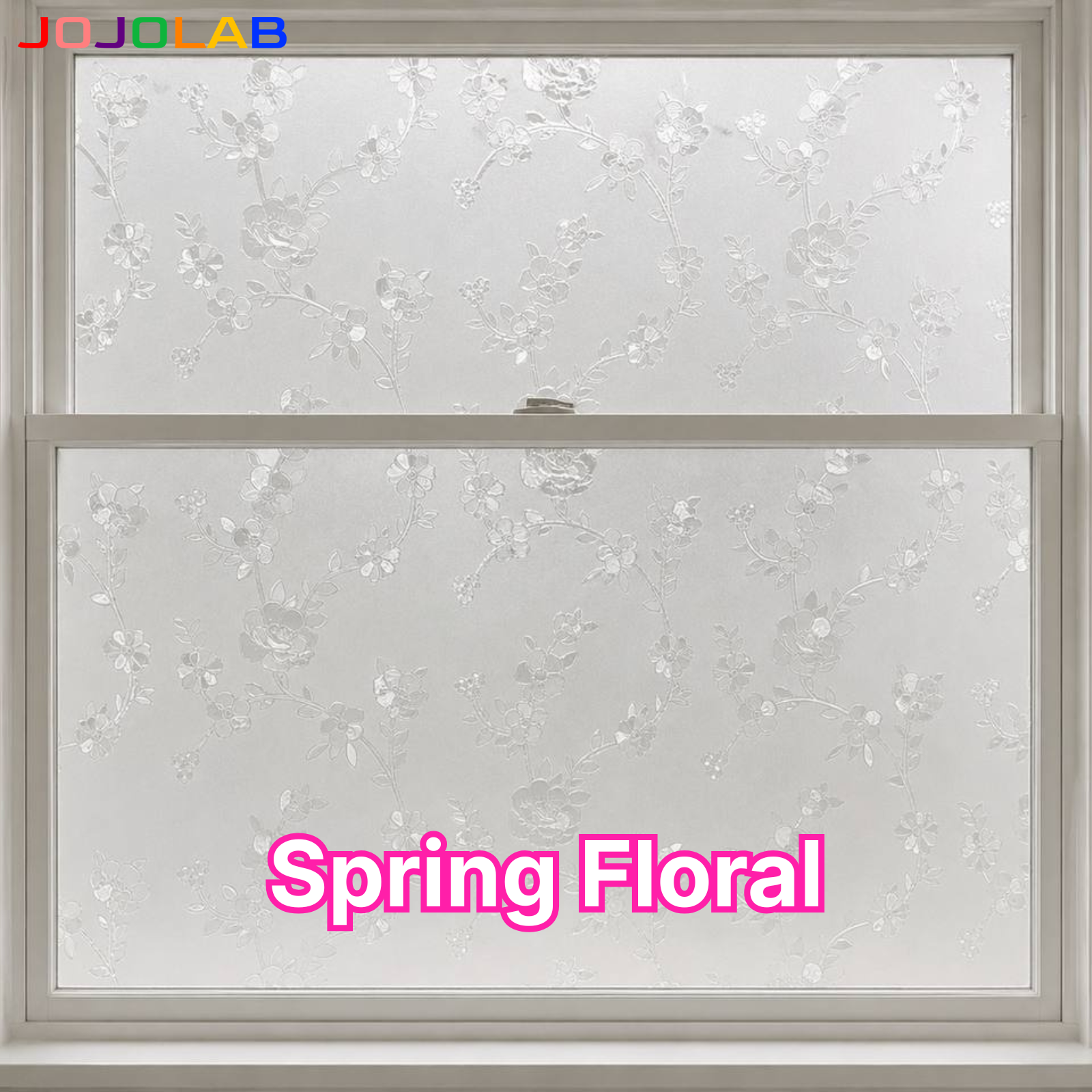 Spring Floral Pattern Window Film