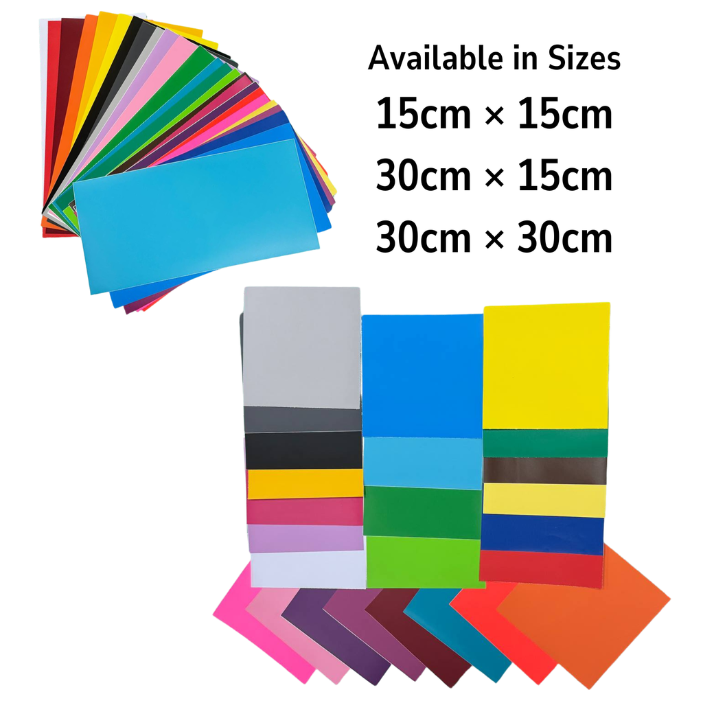 Coloured Matte Vinyl Stickers 10 Sheets