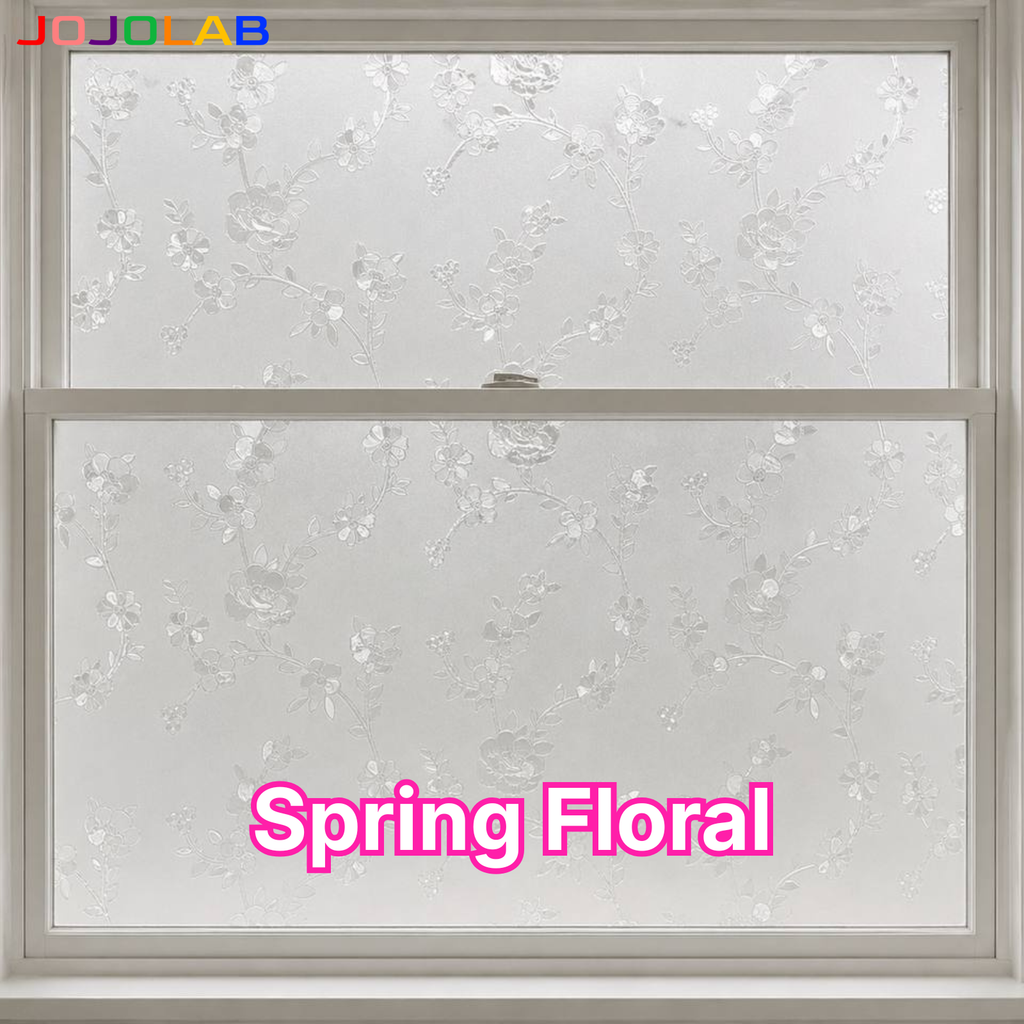 Floral Botanical Design Decorative Window Film