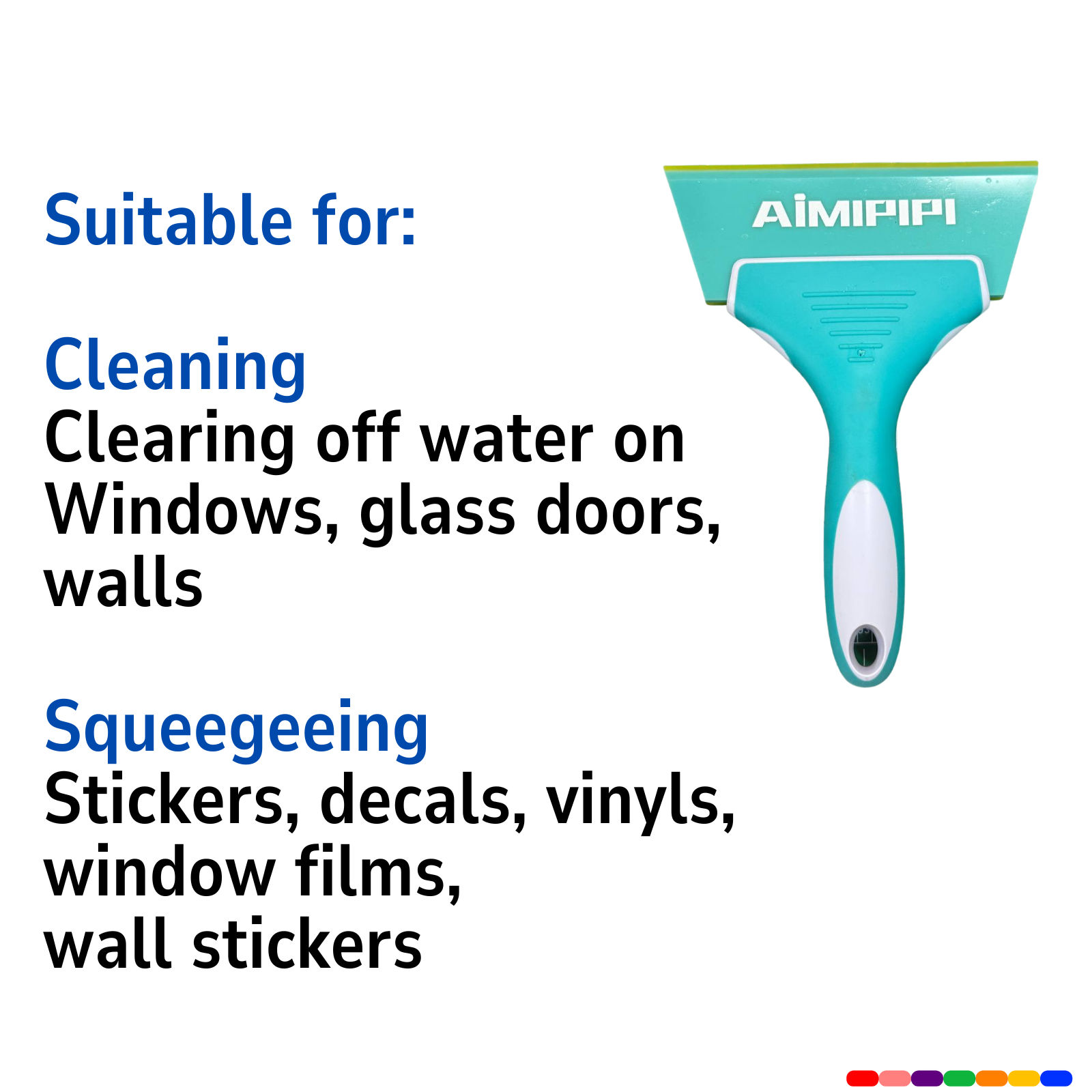 Handheld Glass Squeegee