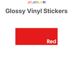 Coloured Glossy Vinyl Stickers 10 Sheets