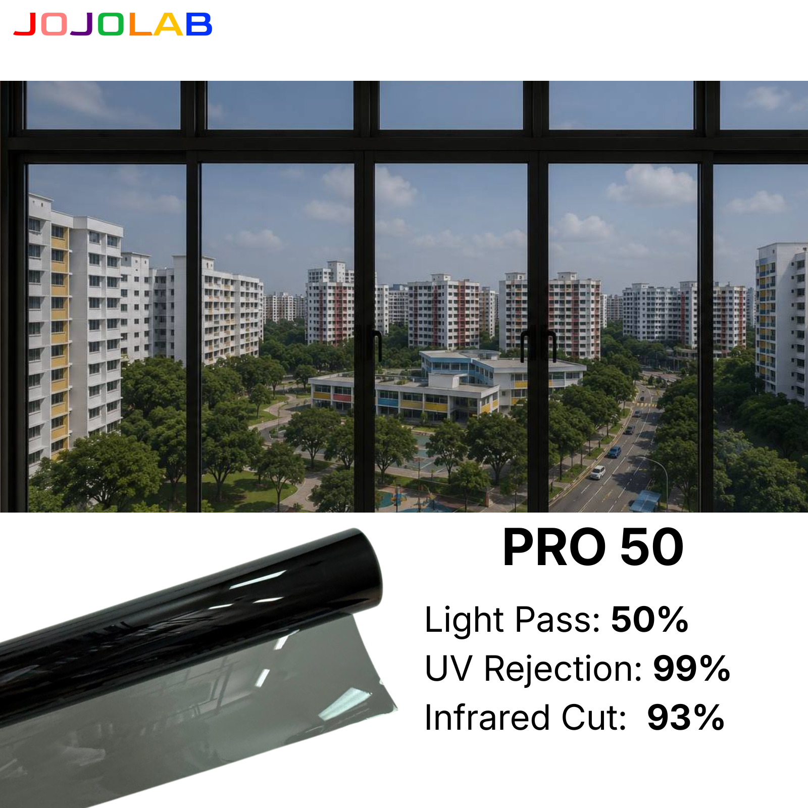 Solar Tinted UV Protection Window Film