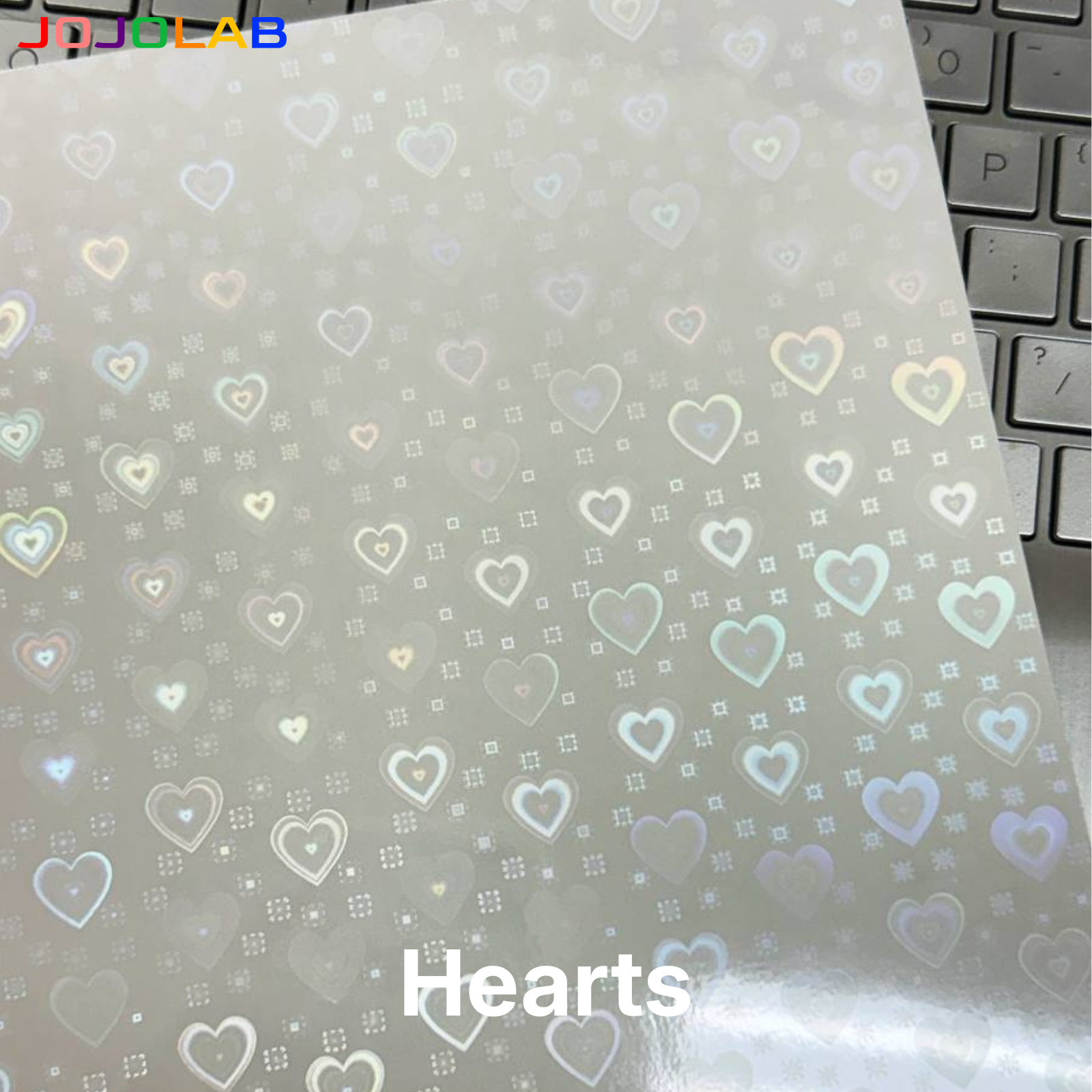 A4 Holographic Cold Laminate Sticker Sheet