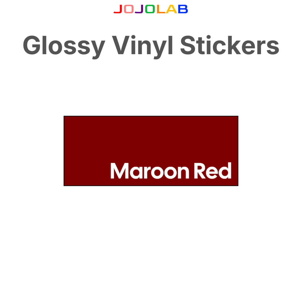 Coloured Glossy Vinyl Stickers 10 Sheets