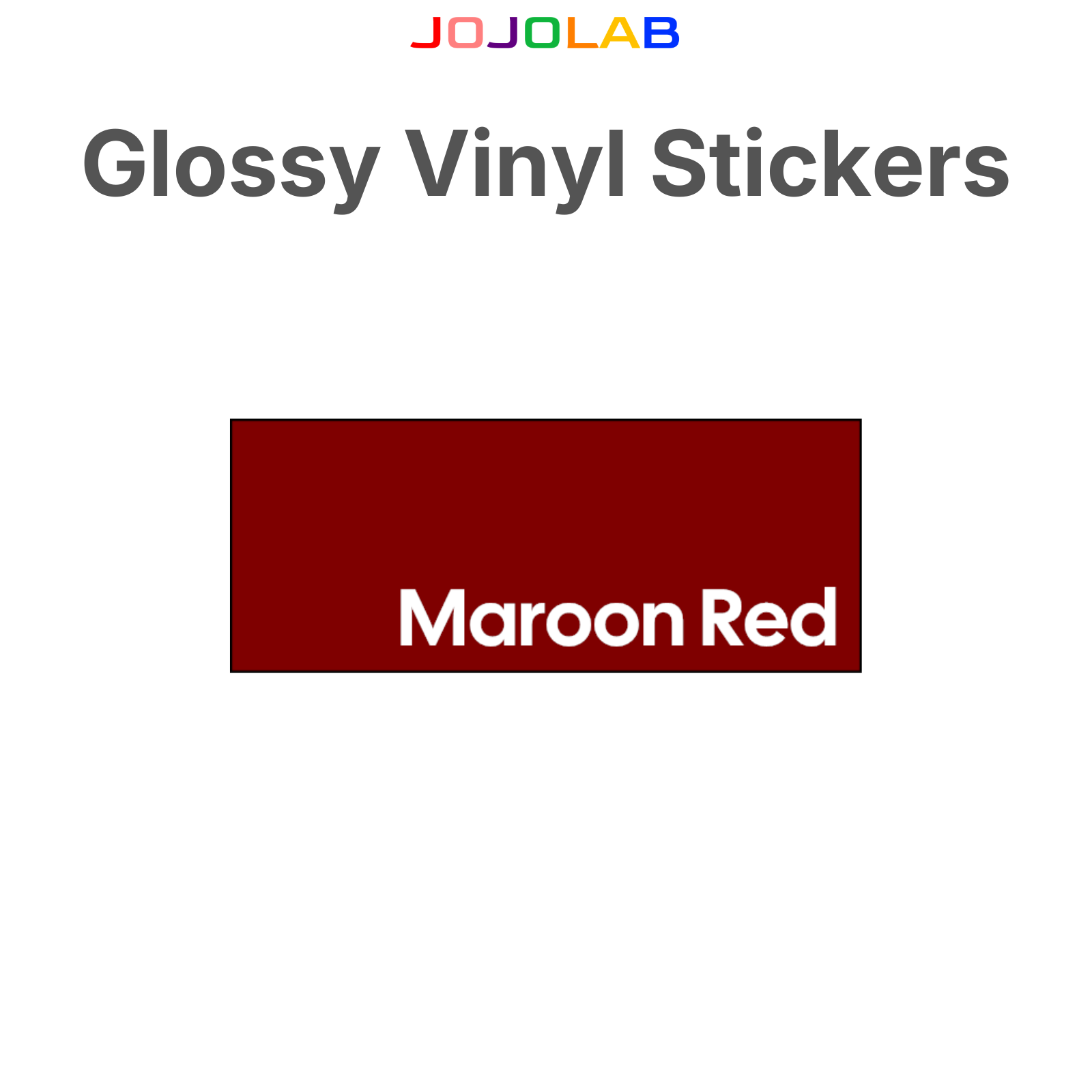 Coloured Glossy Vinyl Stickers 10 Sheets