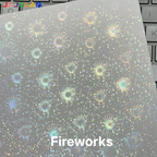 A4 Holographic Cold Laminate Sticker Sheet
