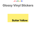 Coloured Glossy Vinyl Stickers 10 Sheets