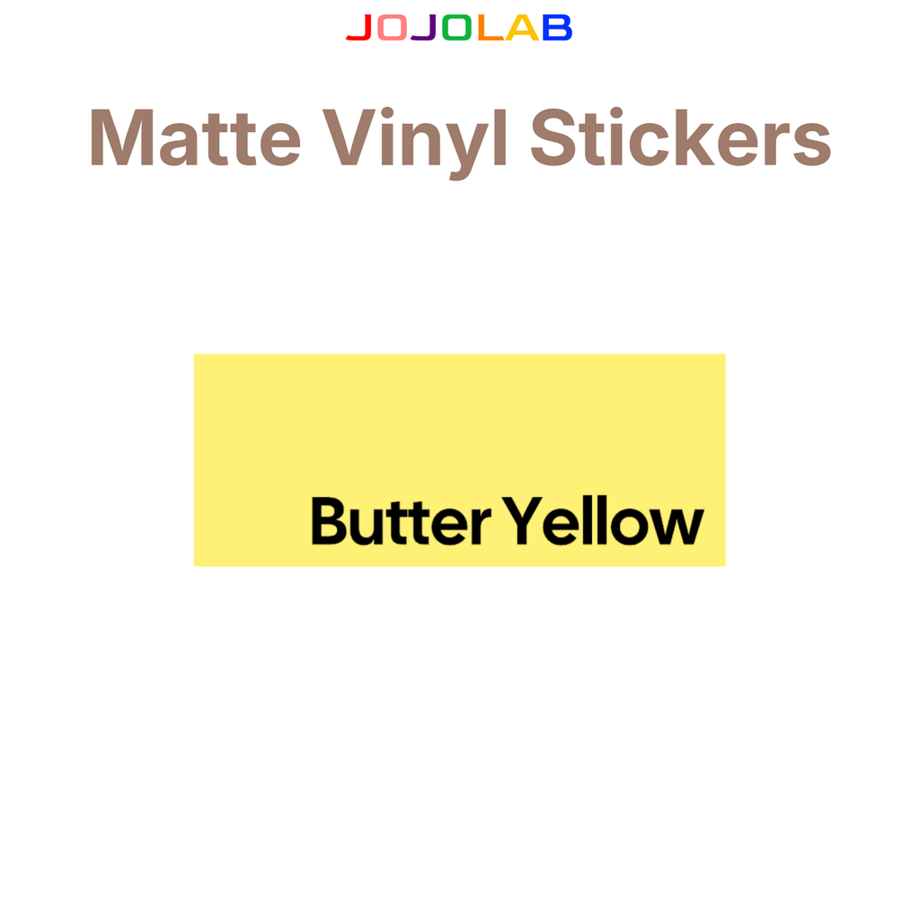 Coloured Matte Vinyl Stickers 10 Sheets